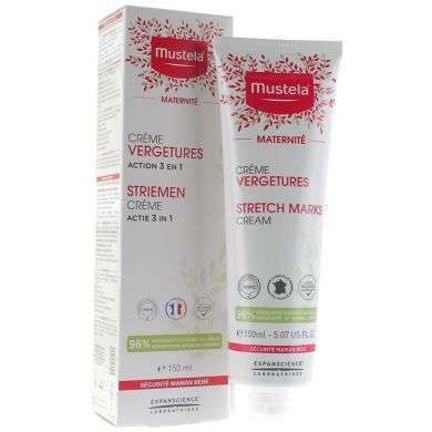 MUSTELA Crème prévention vergetures 3 en 1 - tube de 150 ml MUSTELA Crème prévention vergetures 3 en 1 - tube de 150 ml