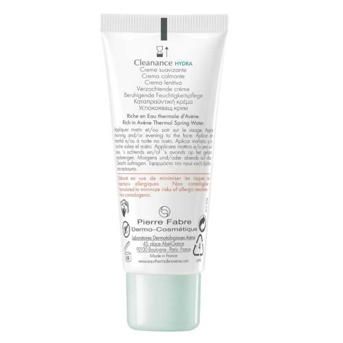 AVENE CLEANANCE HYDRA CRÉME APAISANTE 40 ML AVENE CLEANANCE HYDRA CRÉME APAISANTE 40 ML