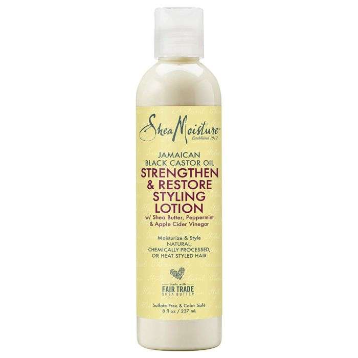 SHEA MOISTURE JAMAICAN BLACK CASTOR OIL STRENGTHEN & RESTORE STYLING LOTION 237ml SHEA MOISTURE JAMAICAN BLACK CASTOR OIL STRENGTHEN & RESTORE STYLING LOTION 237ml