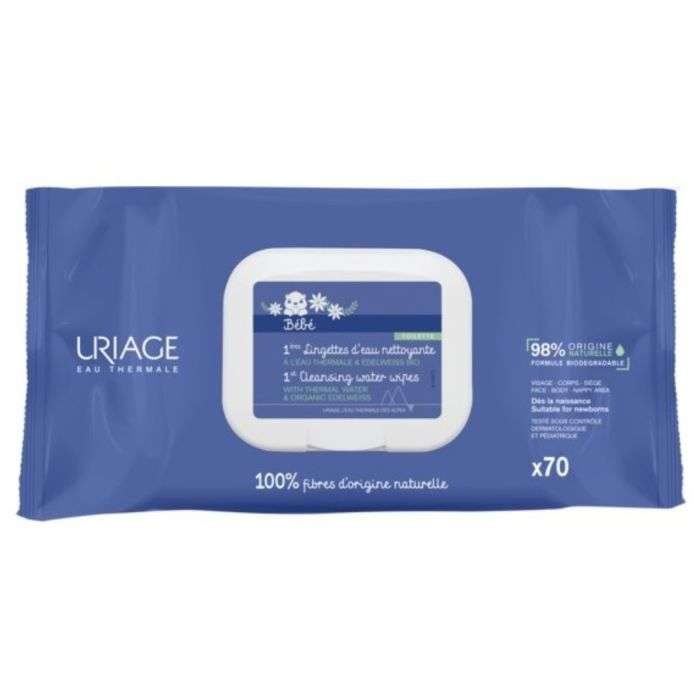 URIAGE 1ERE EAU, LINGETTES NETTOYANTES EXTRADOUCES URIAGE 1ERE EAU, LINGETTES NETTOYANTES EXTRADOUCES