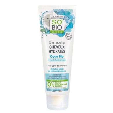 SO BIO SHAMPOING CHEVEUX HYDRATES COCO BIO + ACIDE HYALURONIQUE