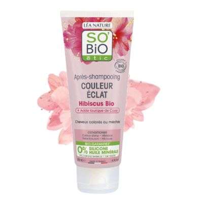 SO BIO Apres shampooing couleur eclat hibiscus 200ml SO BIO Apres shampooing couleur eclat hibiscus 200ml