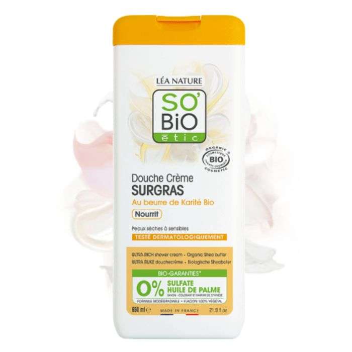 SO BiO DOUCHE CREME SURGAS AU BEURRE DE KARITE BIO NOURRIT 650 ml SO BiO DOUCHE CREME SURGAS AU BEURRE DE KARITE BIO NOURRIT 650 ml
