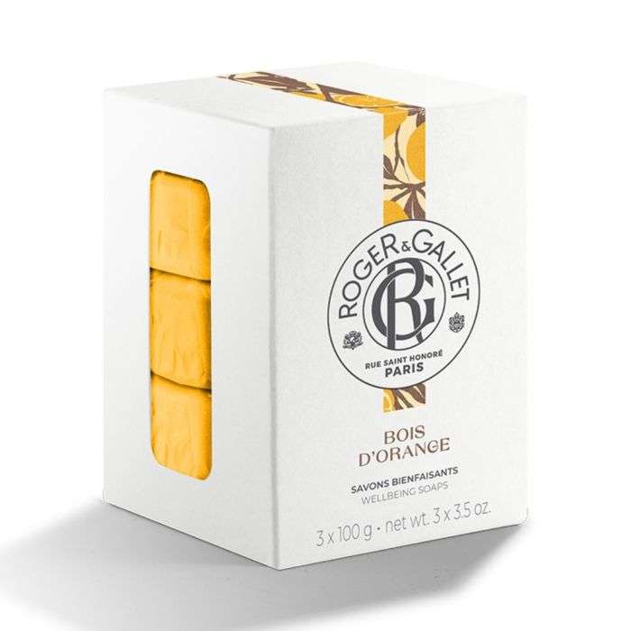 ROGER ET GALLET Coffret Savons Bienfaisants 300 g Bois d'Orange ROGER ET GALLET Coffret Savons Bienfaisants 300 g Bois d'Orange