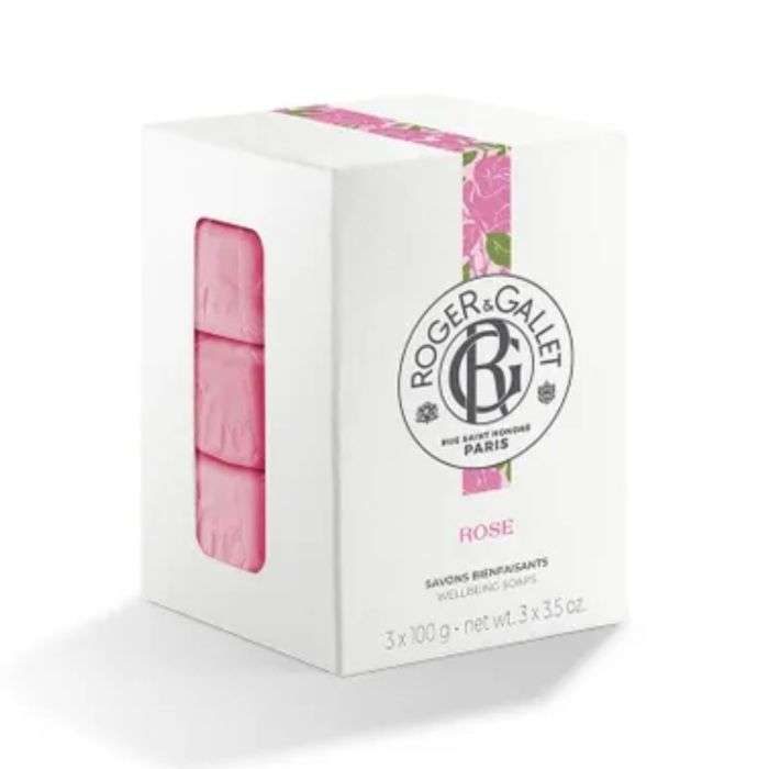 ROGER ET GALLET Coffret Savons Bienfaisants 300 g ROSE ROGER ET GALLET Coffret Savons Bienfaisants 300 g ROSE