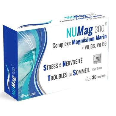 NUTRIMAX NUMag 300 COMPLEXE MAGNESIUM MARIN + VIT B6 , vit B9 NUTRIMAX NUMag 300 COMPLEXE MAGNESIUM MARIN + VIT B6 , vit B9