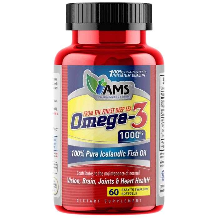 AMS OMEGA-3 1000mg 60 gelules AMS OMEGA-3 1000mg 60 gelules