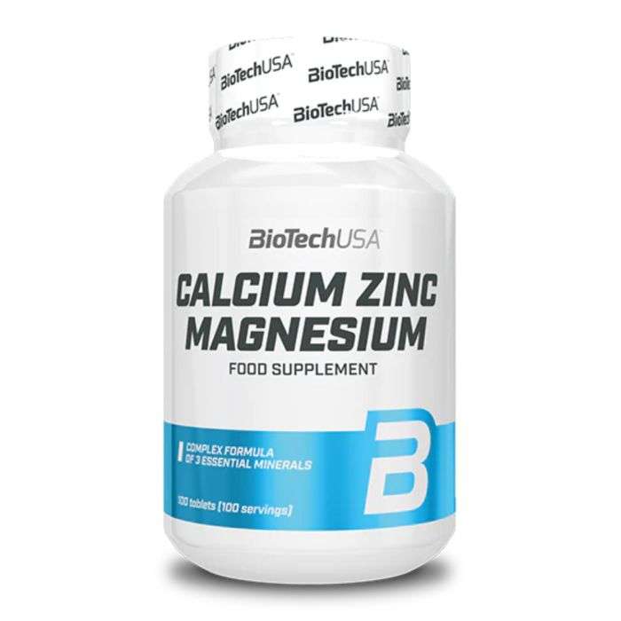 BIOTECHUSA CALCIUM ZINC MAGNESIUM 100 tablets BIOTECHUSA CALCIUM ZINC MAGNESIUM 100 tablets
