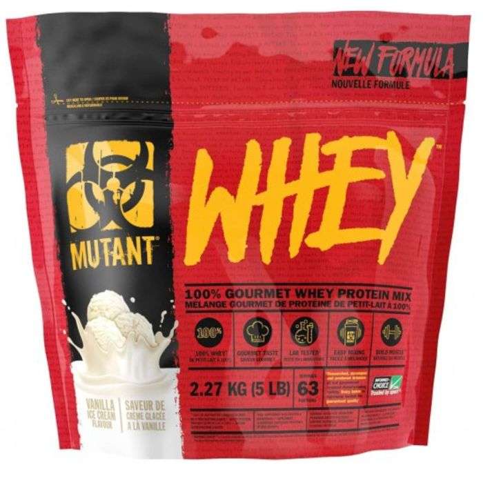 MUTANT WHEY MELANGE GOURMET DE PROTEINE DE PETIT LAIT SAVEUR DE CREME GLACEE A LA VANILLE 2.27KG MUTANT WHEY MELANGE GOURMET DE PROTEINE DE PETIT LAIT SAVEUR DE CREME GLACEE A LA VANILLE 2.27KG