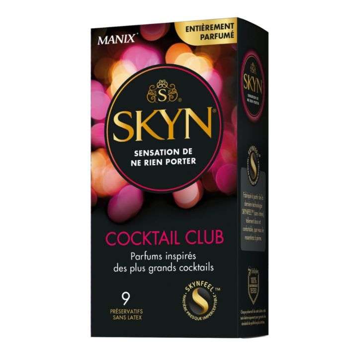 MANIX SKYN COCKTAIL CLUB 9 preservatifs MANIX SKYN COCKTAIL CLUB 9 preservatifs