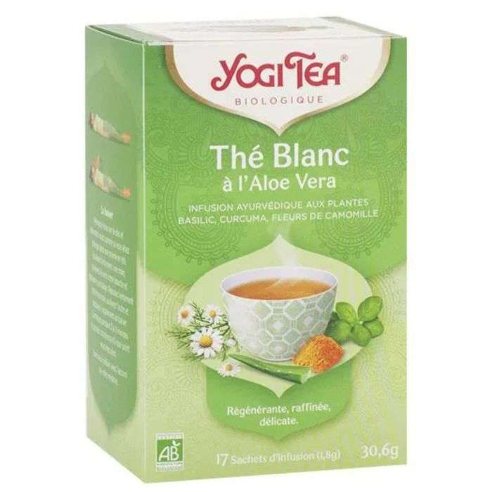 YOGI TEA THE BLANC A L'ALOE VERA 17 SACHETS YOGI TEA THE BLANC A L'ALOE VERA 17 SACHETS