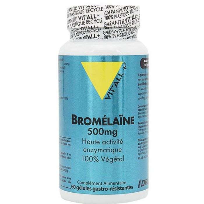 VITALL+ BROMELIANE 500mg 60 gelules VITALL+ BROMELIANE 500mg 60 gelules