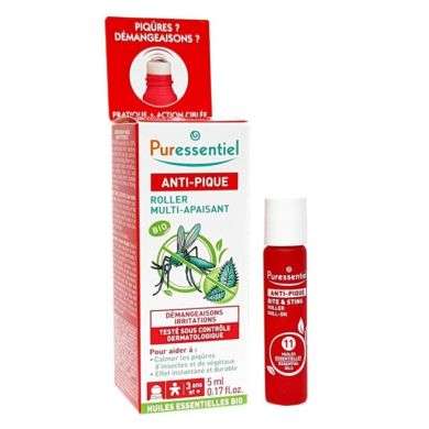 PURESSENTIEL ANTI-PIQUE ROLLER APAISANT 11 HUILES ESSENTIELLES 5ML PURESSENTIEL ANTI-PIQUE ROLLER APAISANT 11 HUILES ESSENTIELLES 5ML
