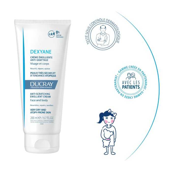 DUCRAY DEXYANE CRÈME ÉMOLLIENTE ANTI GRATTAGE 200ML