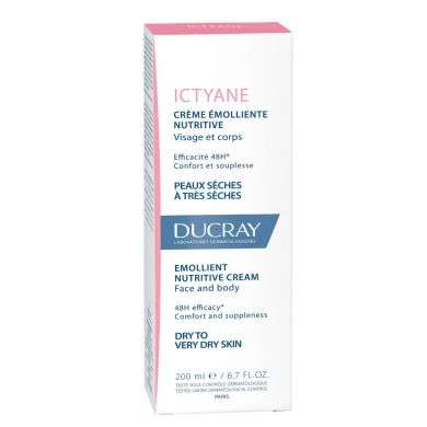 DUCRAY ICTYANE CREME EMOLLIENTE NUTRITIVE VISAGE ET CORPS 200ml DUCRAY ICTYANE CREME EMOLLIENTE NUTRITIVE VISAGE ET CORPS 200ml