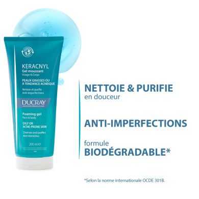 DUCRAY KERACNYL GEL MOUSSANT 200ML DUCRAY KERACNYL GEL MOUSSANT 200ML