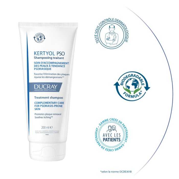DUCRAY KERTYOL PSO SHAMPOING TRAITANT 200 ML DUCRAY KERTYOL PSO SHAMPOING TRAITANT 200 ML