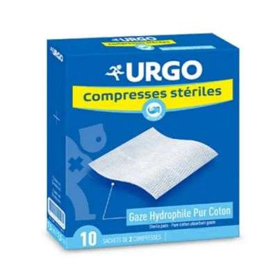 URGO COMPRESSES DE GAZ STERILES 40CM40CM 10 SACHETS INDIVIDUELS URGO COMPRESSES DE GAZ STERILES 40CM40CM 10 SACHETS INDIVIDUELS