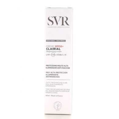 SVR CLAIRIAL CREME SPF 50+ DEPIGMENTANT COMPLEX 40 ml SVR CLAIRIAL CREME SPF 50+ DEPIGMENTANT COMPLEX 40 ml