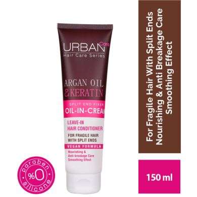 URBAN CARE 2 MINUTES HUILE EN CREME LEAVE IN ARGAN ET KERATINE 150 ML URBAN CARE 2 MINUTES HUILE EN CREME LEAVE IN ARGAN ET KERATINE 150 ML