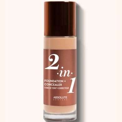 ABSOLUTE NEW YORK 2 EN 1 FOND DE TEINT + CORRECTEUR 02 NEUTRAL SHELL ABSOLUTE NEW YORK 2 EN 1 FOND DE TEINT + CORRECTEUR 02 NEUTRAL SHELL