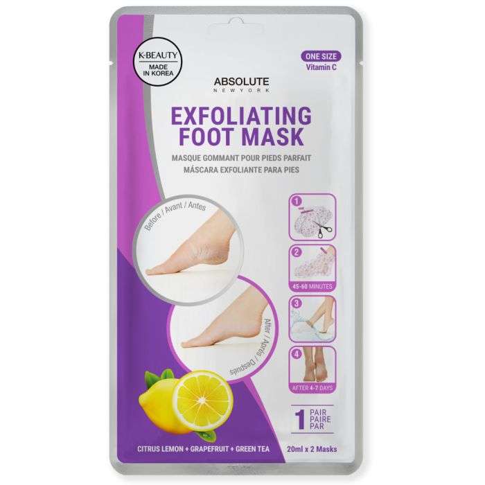 ABSOLUTE NEW YORK MASQUE EXFOLIANT PIEDS VITAMINE C ABSOLUTE NEW YORK MASQUE EXFOLIANT PIEDS VITAMINE C