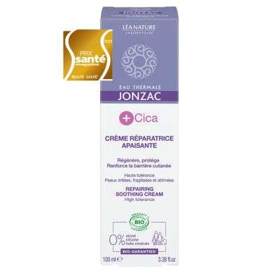 LEA NATURE EAU THERMALE JONZAC + CICA CREME REPARATRICE APAISANTE 100ML LEA NATURE EAU THERMALE JONZAC + CICA CREME REPARATRICE APAISANTE 100ML