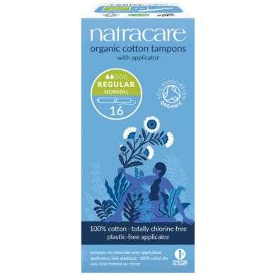 NATRACARE Tampons réguliers avec applicateur 16 u NATRACARE Tampons réguliers avec applicateur 16 u