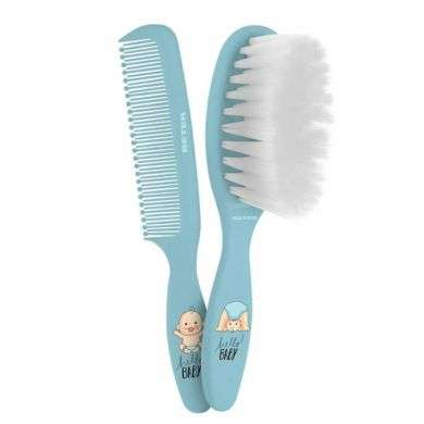 BETER MANUCURE BROSSE ET PEIGNE POUR BEBE EXTRA SOFT BLEU BETER MANUCURE BROSSE ET PEIGNE POUR BEBE EXTRA SOFT BLEU