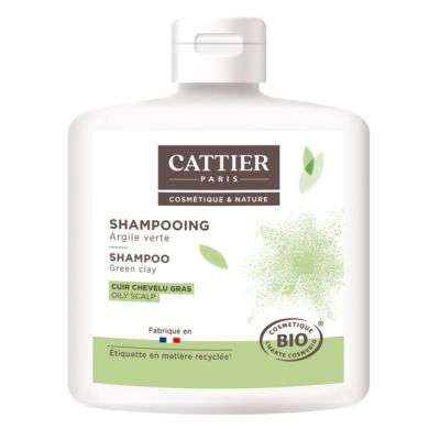 CATTIER Shampooing Argile Verte - Cuir Chevelu Gras -250 ML CATTIER Shampooing Argile Verte - Cuir Chevelu Gras -250 ML
