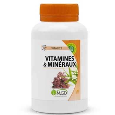 MGD NATURE VITAMINES ET MINERAUX 120 GELULES MGD NATURE VITAMINES ET MINERAUX 120 GELULES