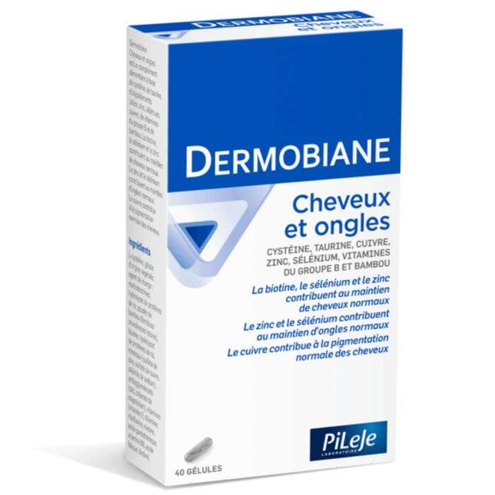 PILEJE DERMOBIANE CHEVEUX ET ONGLES 40 GELULES PILEJE DERMOBIANE CHEVEUX ET ONGLES 40 GELULES