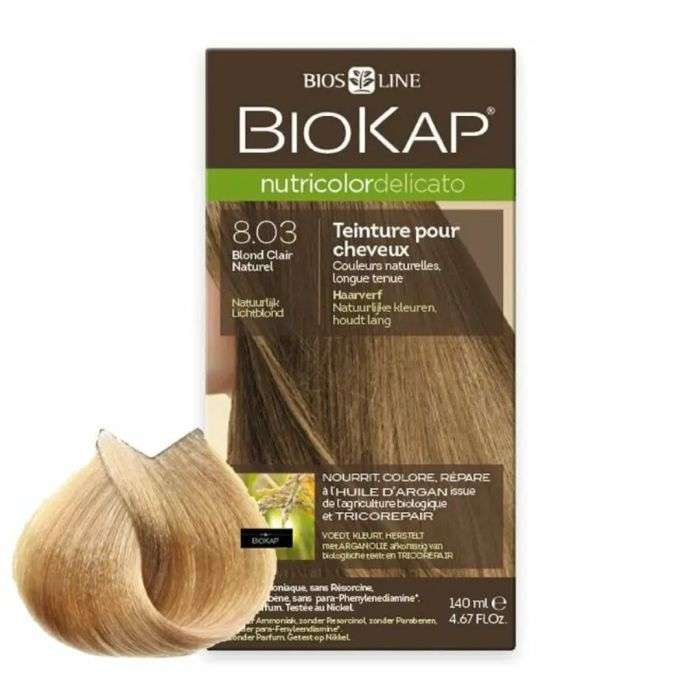 BIOKAP NUTRICOLOR DELICATO 8.03 CHATAIN NATUREL BIOKAP NUTRICOLOR DELICATO 8.03 CHATAIN NATUREL