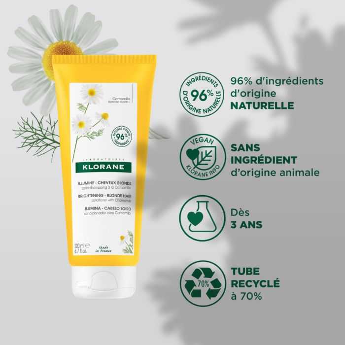 KLORANE BAUME APRES-SHAMPOING A LA CAMOMILLE 200ml  KLORANE BAUME APRES-SHAMPOING A LA CAMOMILLE 200ml