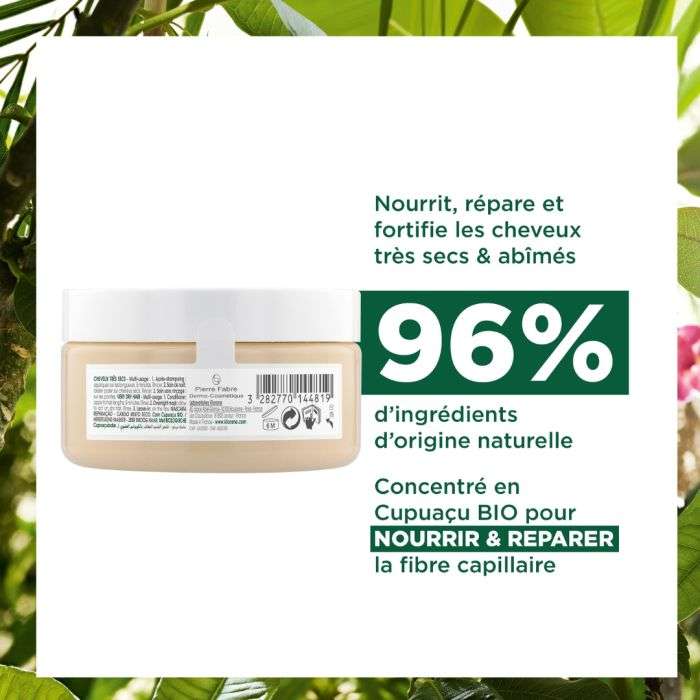 KLORANE Masque Réparation au Beurre de Cupuaçu 150 ml KLORANE Masque Réparation au Beurre de Cupuaçu 150 ml