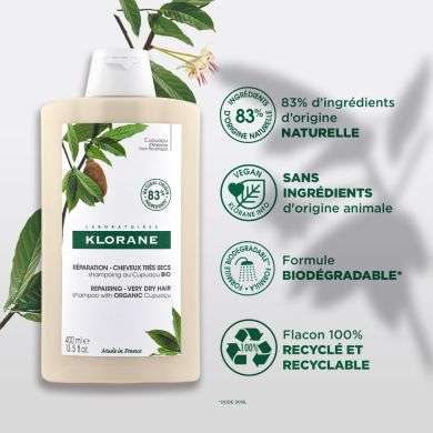 KLORANE SHAMPOING AU CUPUACU BIO 400ml KLORANE SHAMPOING AU CUPUACU BIO 400ml