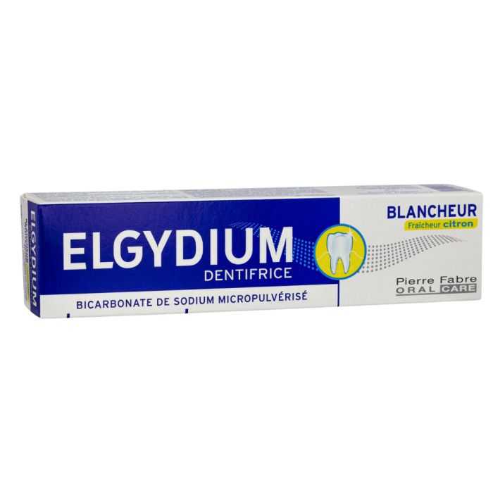 ELGYDIUM BLANCHEUR GEL DENTIFRICE FRAICHEUR CITRON 75 ML ELGYDIUM BLANCHEUR GEL DENTIFRICE FRAICHEUR CITRON 75 ML