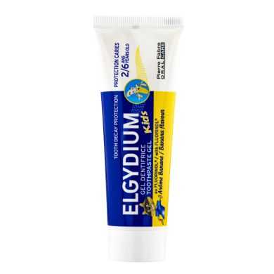 ELGYDIUM DENTIFRICE BANANE 2- 6 ANS 50 ML ELGYDIUM DENTIFRICE BANANE 2- 6 ANS 50 ML