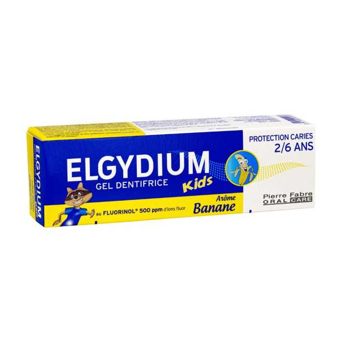 ELGYDIUM DENTIFRICE BANANE 2- 6 ANS 50 ML ELGYDIUM DENTIFRICE BANANE 2- 6 ANS 50 ML