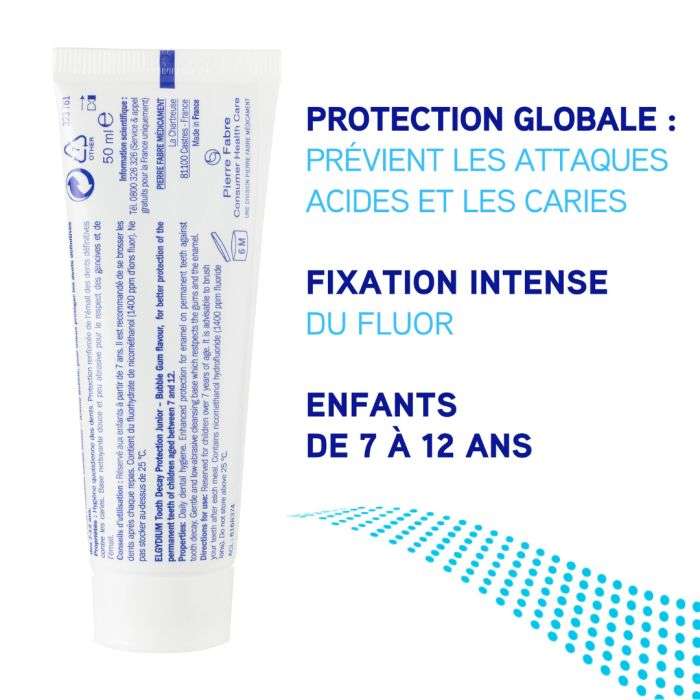 ELGYDIUM DENTIFRICE JUNIOR 7-12 ANS 50 ML ELGYDIUM DENTIFRICE JUNIOR 7-12 ANS 50 ML