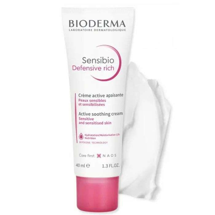 BIODERMA SENSIBIO DEFENSIVE RICHE CREME ACTIVE APAISANTE 40ML  BIODERMA SENSIBIO DEFENSIVE RICHE CREME ACTIVE APAISANTE 40ML
