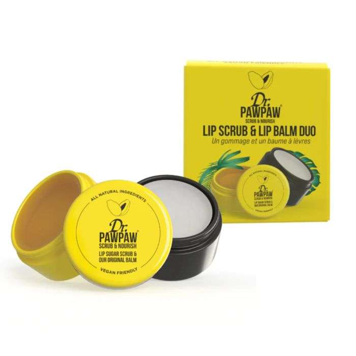 DR PAWPAW DUO GOMMAGE ET BAUME LEVRES DR PAWPAW DUO GOMMAGE ET BAUME LEVRES