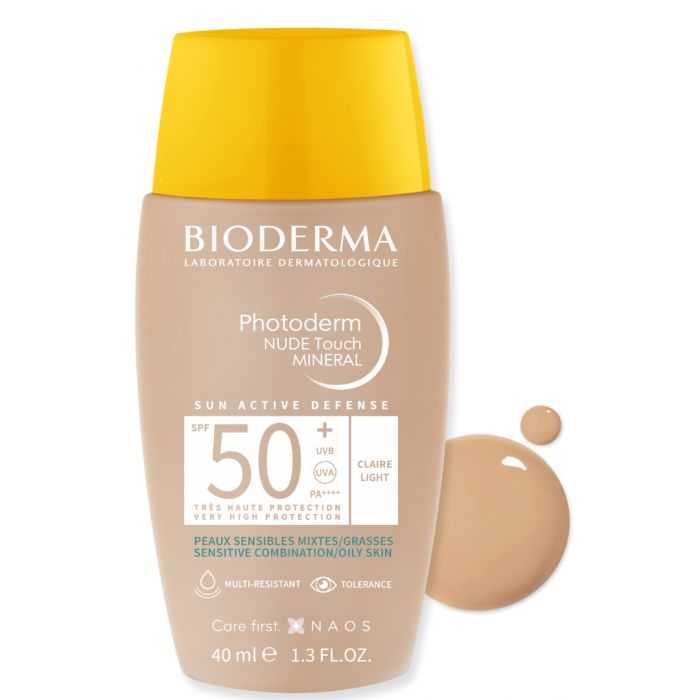 BIODERMA PHOTODERM NUDE TOUCH SPF 50+ TEINTE CLAIRE BIODERMA PHOTODERM NUDE TOUCH SPF 50+ TEINTE CLAIRE