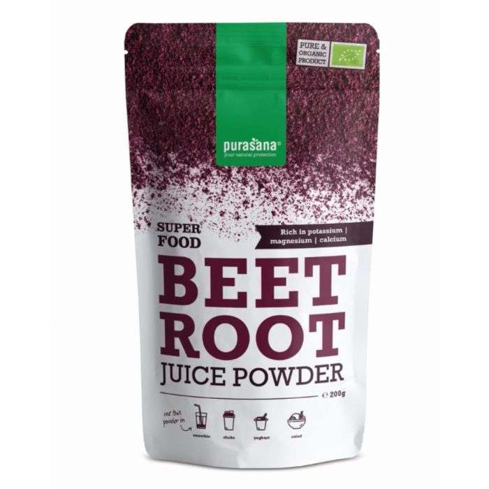 PURASANA BEET ROOT POUDRE POUR JUS 200G PURASANA BEET ROOT POUDRE POUR JUS 200G
