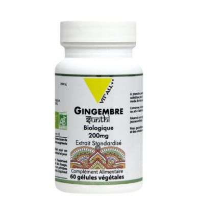 VITALL+ GINGEMBRE 200 MG 60 GELULES VEGETALES