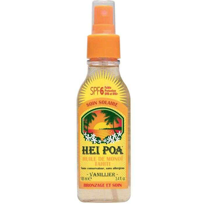 HEI POA HUILE DE MONOI TAHITI VANILLE 100 ML SPF 6