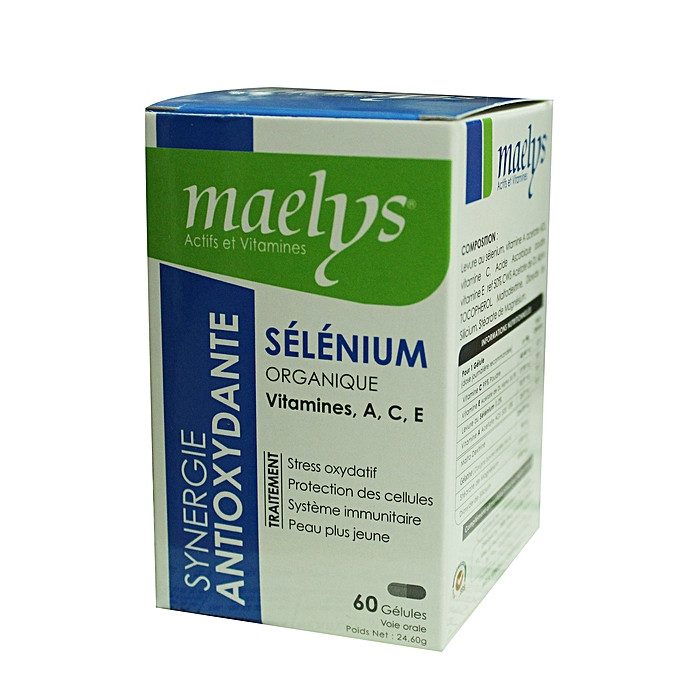 MAELYS SÉLÉNIUM ORGANIGUE ACE ANTIOXYDANTE 60 GÉLULES MAELYS SÉLÉNIUM ORGANIGUE ACE ANTIOXYDANTE 60 GÉLULES