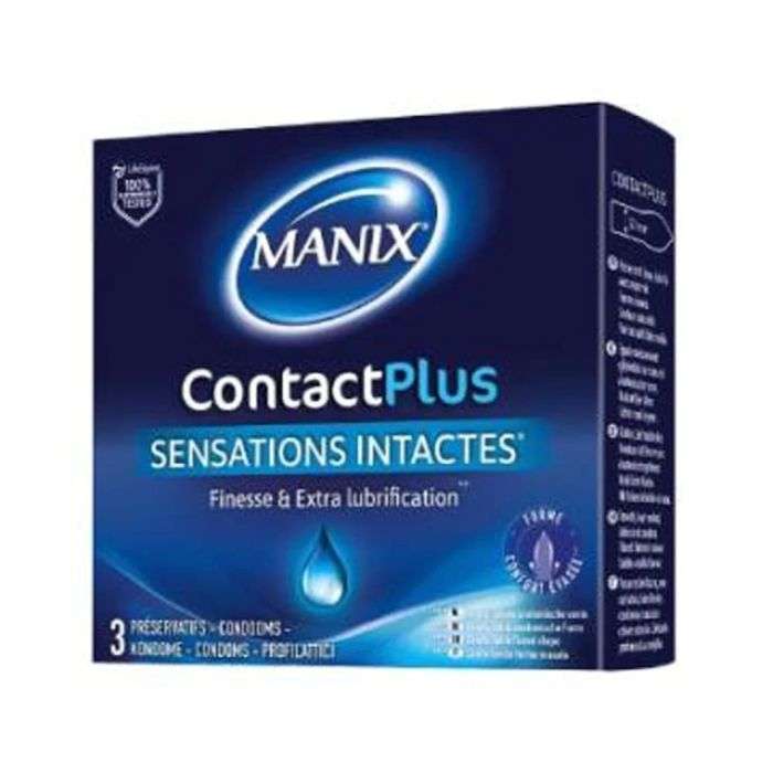 MANIX CONTACT PLUS SENSATION INTACTE 3 PRESERVATIFS MANIX CONTACT PLUS SENSATION INTACTE 3 PRESERVATIFS