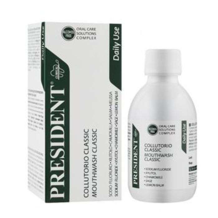 PRESIDENT CLASSIC BAIN DE BOUCHE USAGE QUOTIDIEN 200 ML PRESIDENT CLASSIC BAIN DE BOUCHE USAGE QUOTIDIEN 200 ML