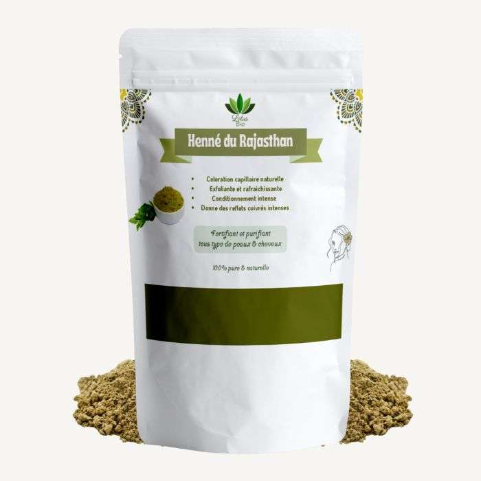 LOTUS BIO ARGILE HENNE DU RAJASTHAN 100 G LOTUS BIO ARGILE HENNE DU RAJASTHAN 100 G